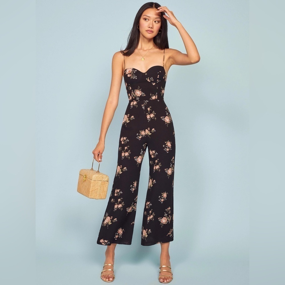 New REFORMATION Portia Jumpsuit size 8